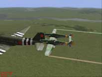 RION. Аэробатика на BF-109Z с компом - C-47.